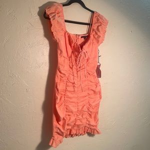 Haute Monde beautiful dress, size small,  pink orange